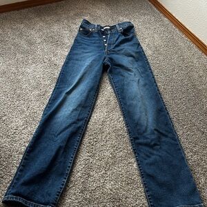 Levi's ribcage straight jeans